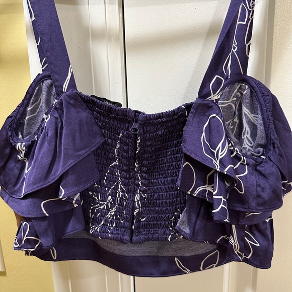 Jason Wu Collective Ruffle Cropped Top (RTR) - Picture 5 of 7